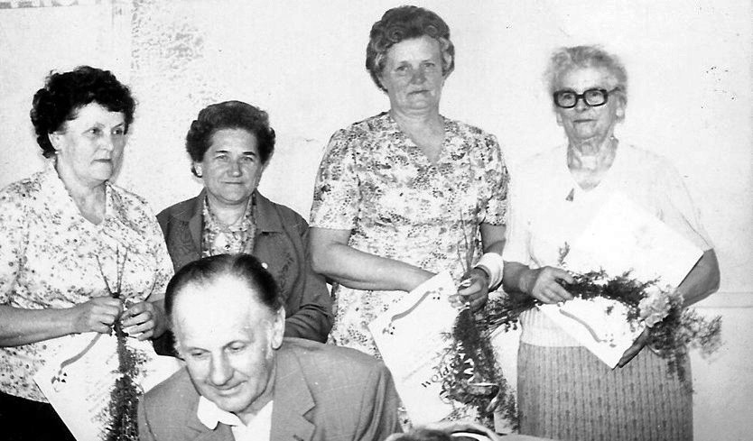 Od lewej: Helena Długosz, Elżbieta Kocur, Magdalena...