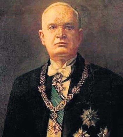Portret prezydenta Estonii Konstantina Patsa - przyjaciela...