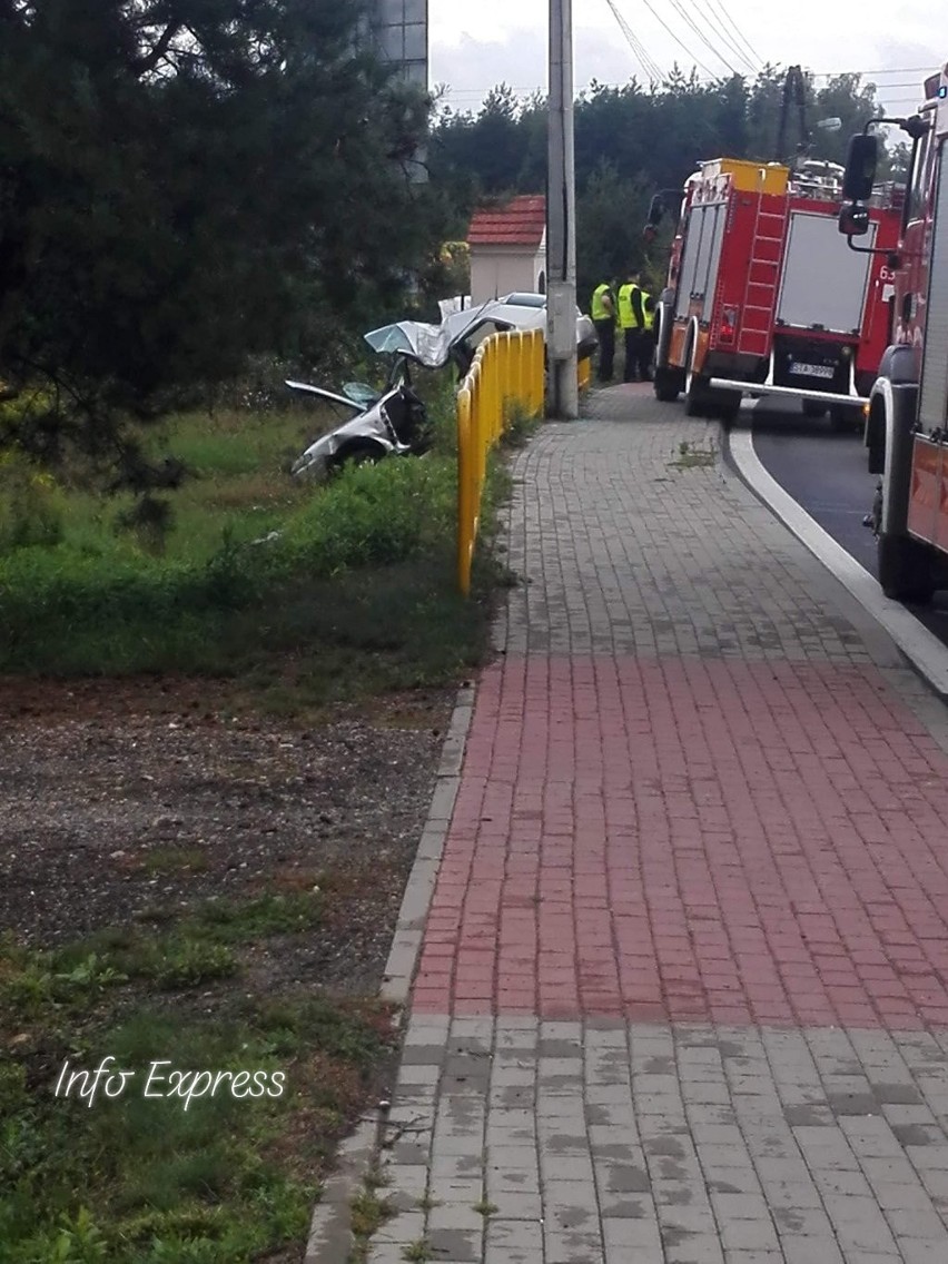 Wypadek na DK11 między Tworogiem a Lublińcem. Interweniował śmigłowiec LPR