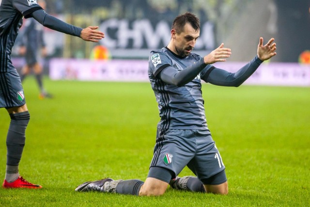 11 03 2018 gdansk. lotto ekstraklasa. mecz 27 kolejki. lechia gdansk - legia warszawa n/z michal kucharczyk  fot. piotr hukalo / dziennik baltycki / polska press