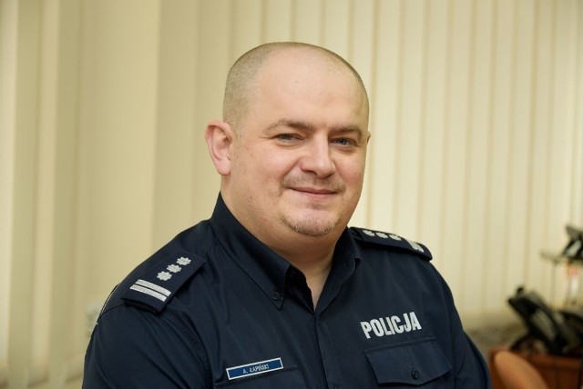 Insp. Andrzej Łapiński - komendant miejski policji w Białymstoku