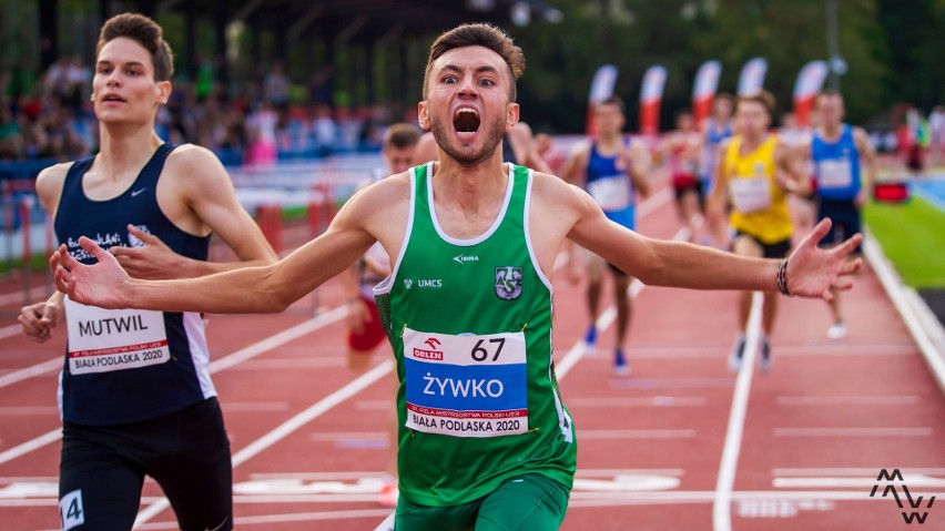 Szymon Żywko (AZS UMCS Lublin) został na bialskim stadionie...