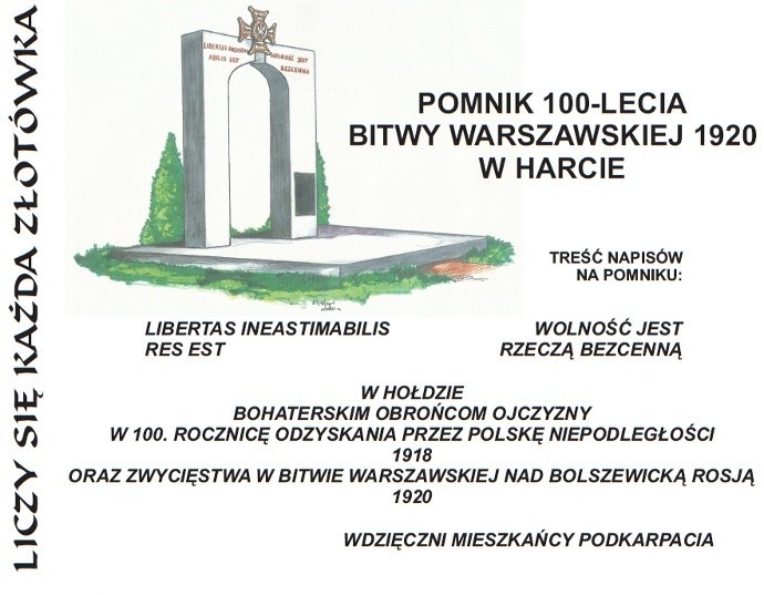 W Harcie koło Dynowa powstanie pomnik 100-lecia Bitwy Warszawskiej 1920