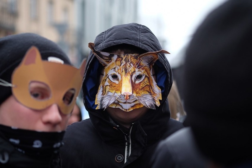 W Poznaniu protestowali przeciwko wycince drzew w Puszczy...