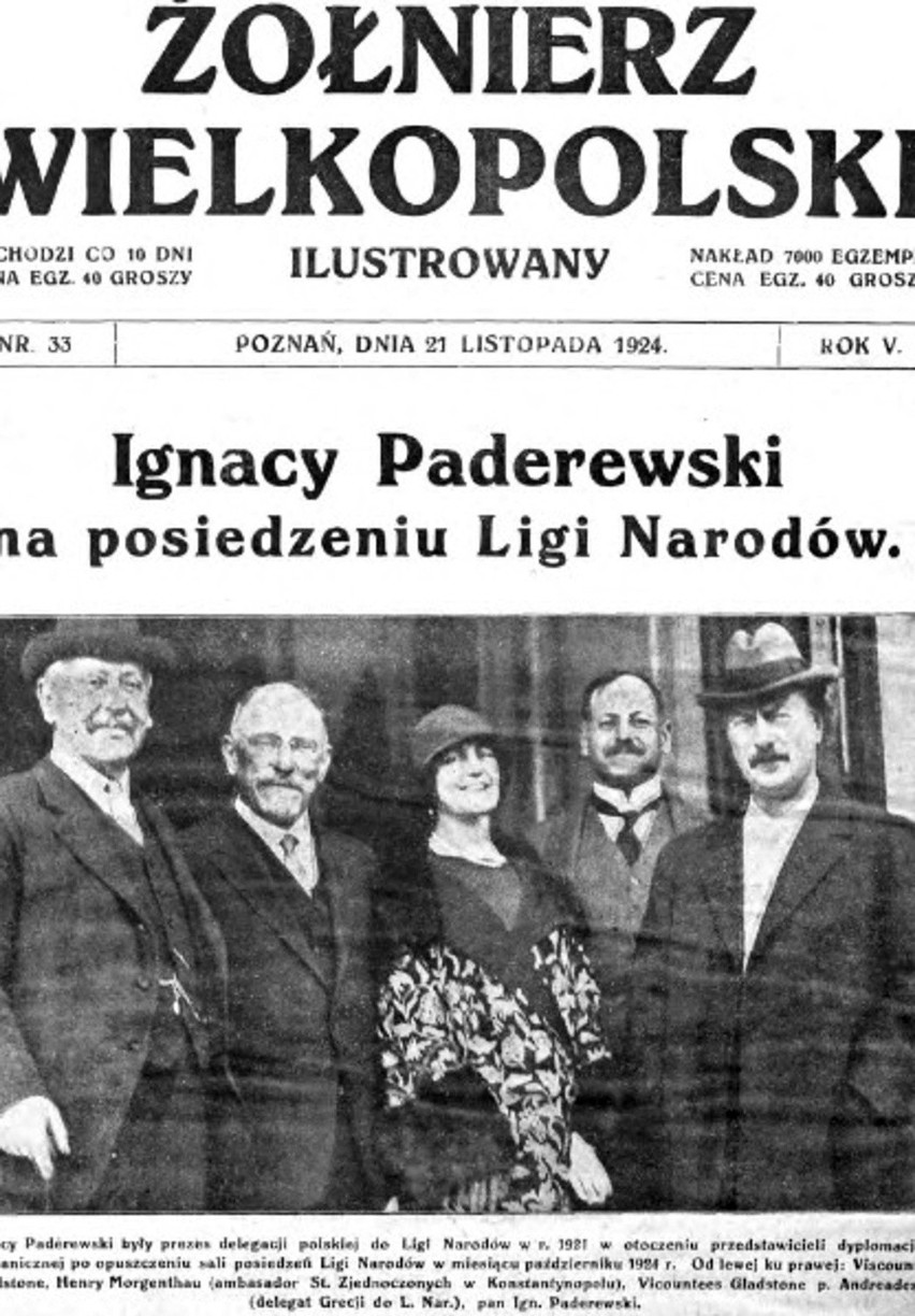 „Żołnierz Wielkopolski”: Zagraniczna misja Ignacego Paderewskiego