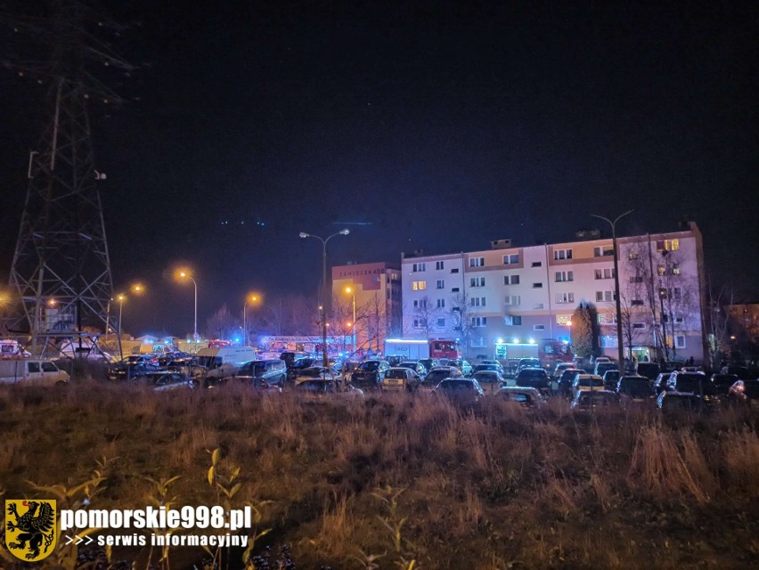 Pożar mieszkania w jednym z bloków przy ul. Szopińskiego na...