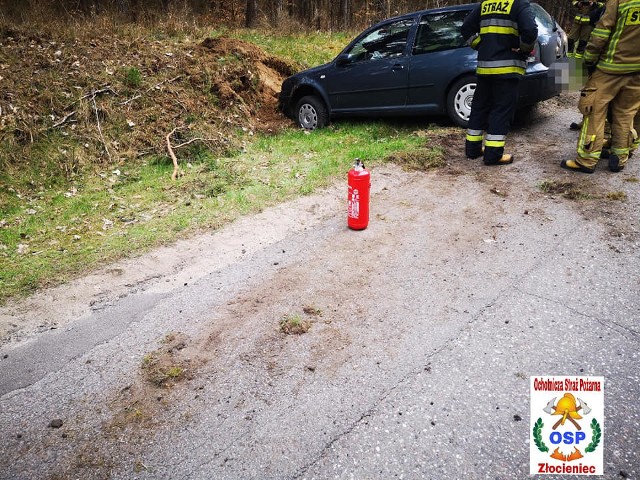 Kolizja na trasie Złocieniec-Stawno