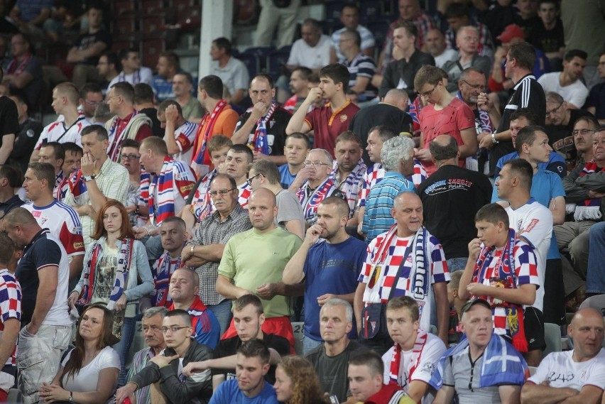 Kibice na meczu Górnik Zabrze - Jagiellonia Białystok