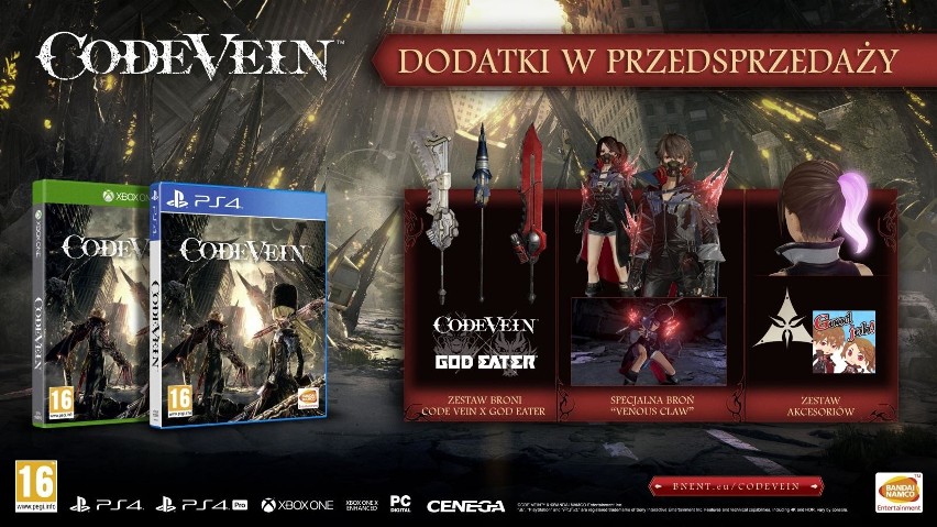 Code Vein: Co będzie w edycji kolekcjonerskiej? (wideo)