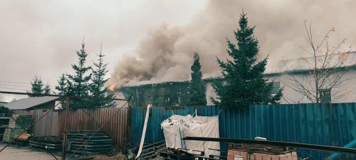 Do pożaru doszło przy ulicy Chocimskiej w Białogardzie.