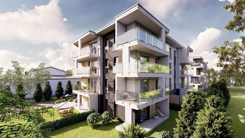 Nowe apartamentowce we Włoszczowie. Dwa budynki powstają przy ulicy Jaworskiego (WIDEO, ZDJĘCIA)