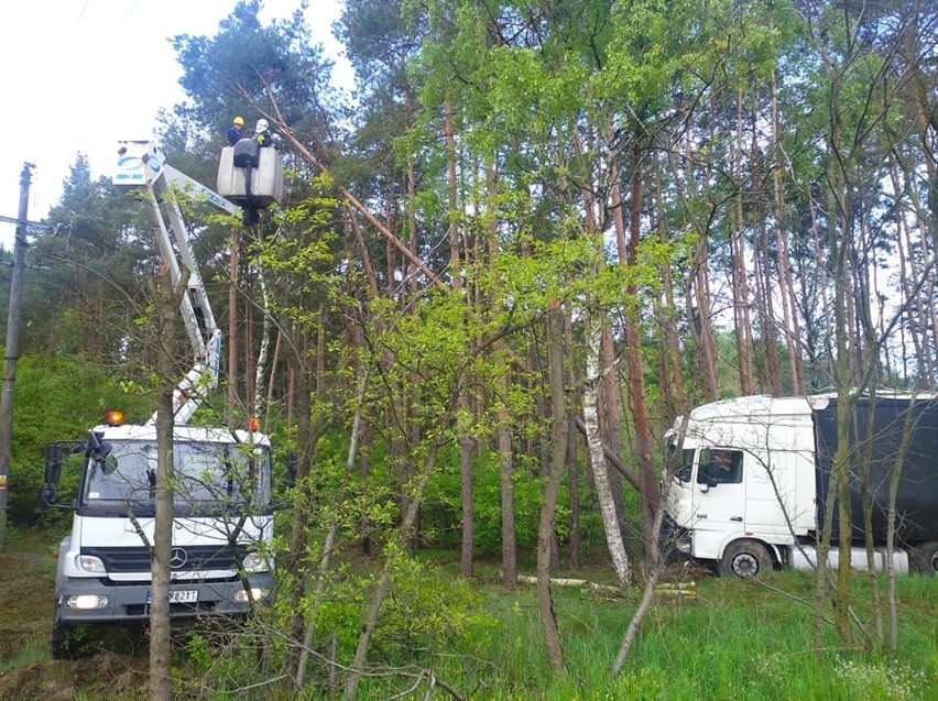 Wypadek z udziałem dwóch ciężarówek na DK 10 pod Solcem Kujawskim [zdjęcia]