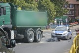Kobieta potrącona przez ciężarówkę w centrum Lipna [zdjęcia]