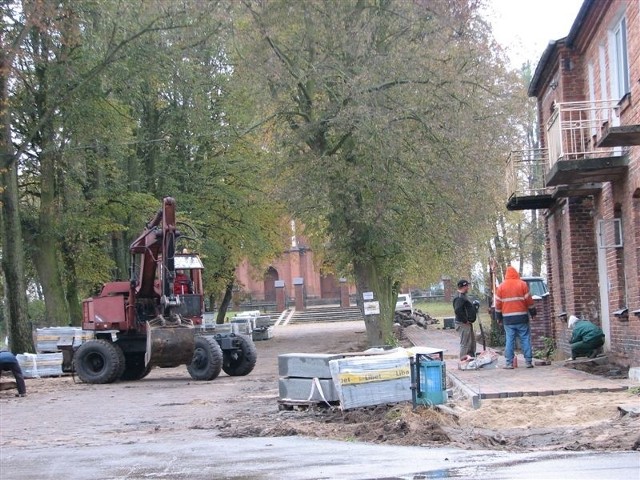 Pierwsze będą gotowe chodniki