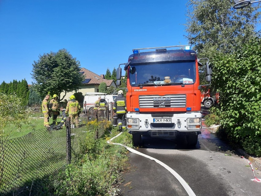 Zdzieszowice. Pożar domu na Strzeleckiej.