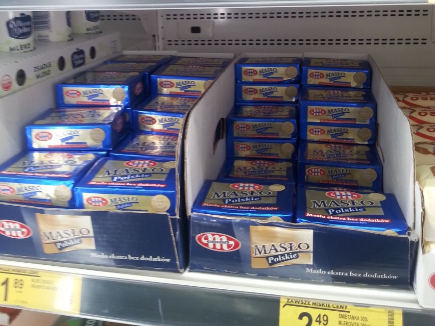 Staniało także masło, które można już kupić po 3,50...