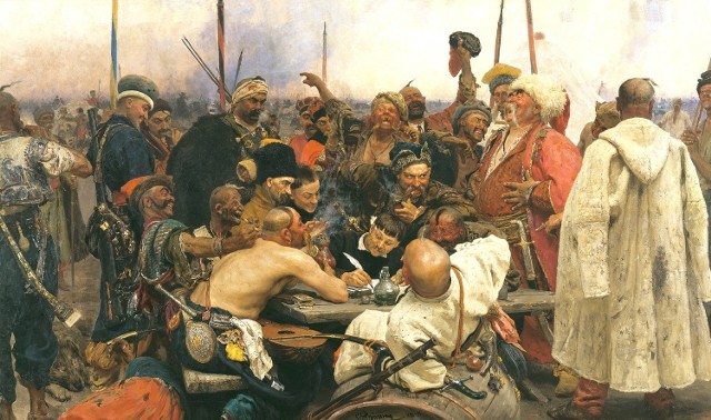 Kozacy piszą list do sułtana – obraz rosyjskiego malarza Ilji Riepina