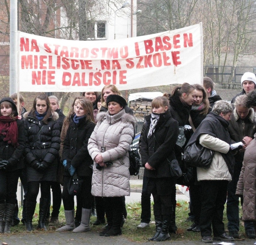 Protest licealistów z Miastka