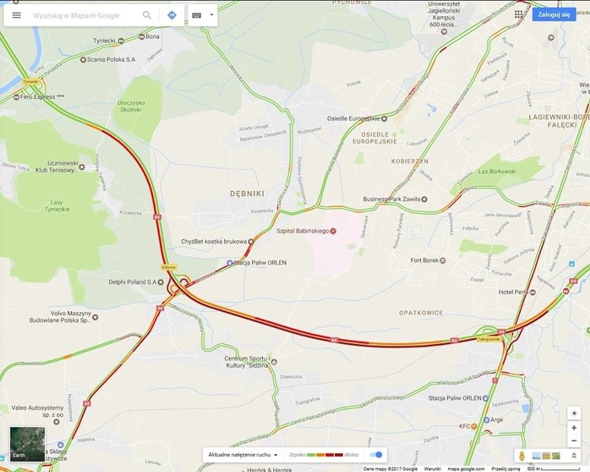 Utrudnienia na A4. Zator o długości 7km