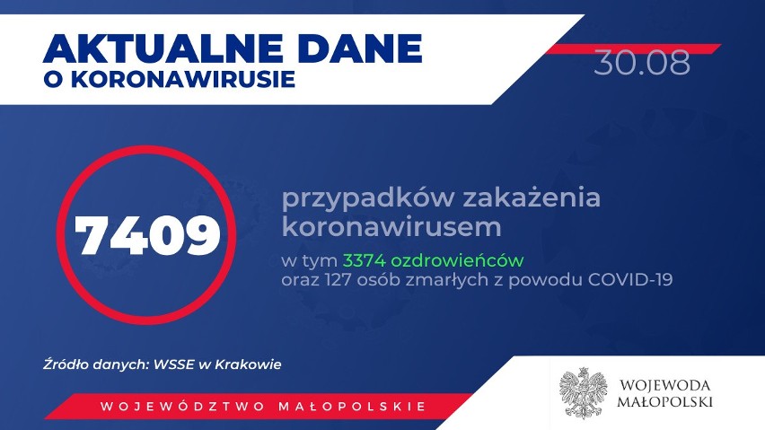 Drastyczny wzrost zachorowań w powiecie krakowskim. Liczba zakażonych przekroczyła 300 przypadków