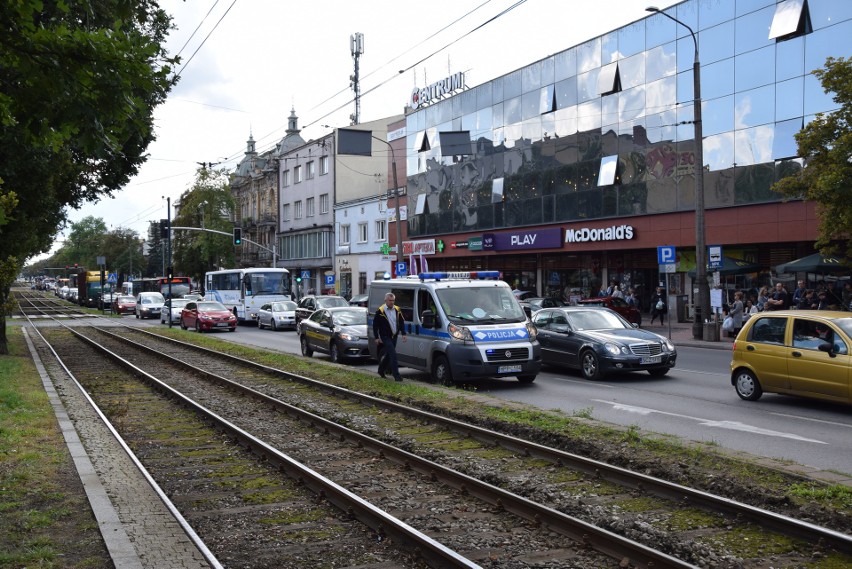 W centrum Częstochowy wykoleił się tramwaj