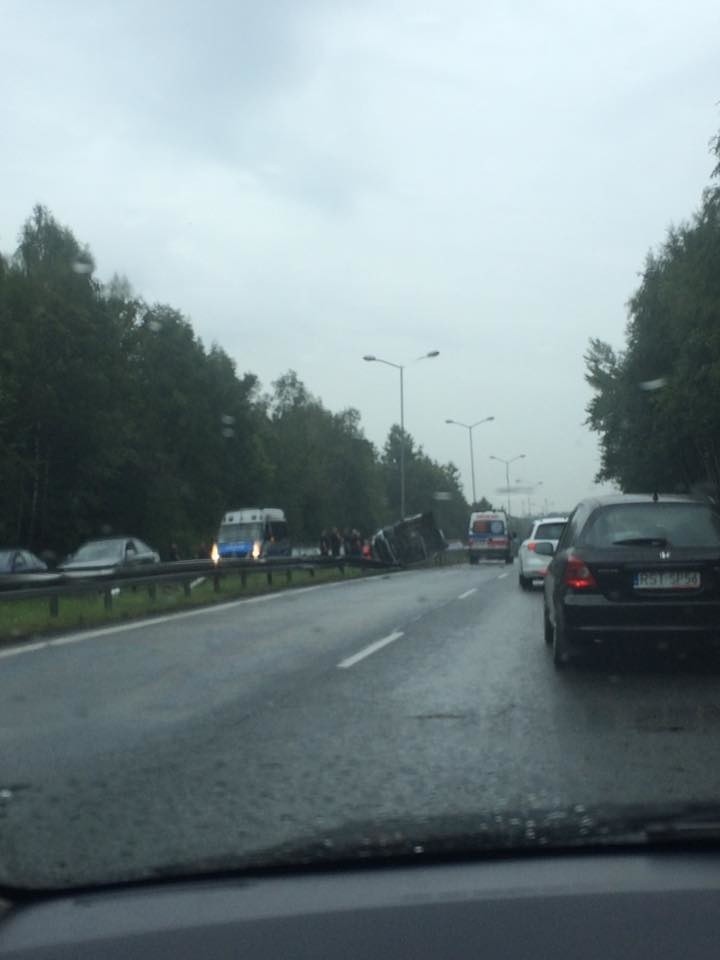 Wypadek na trasie DK 86 w Giszowcu