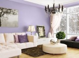 Kolory ścian – odcienie fioletu w różnych aranżacjach [ZDJĘCIA]