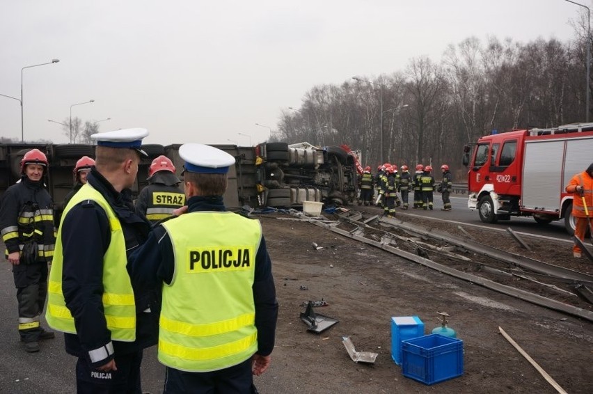 Wypadek w Katowicach na A4