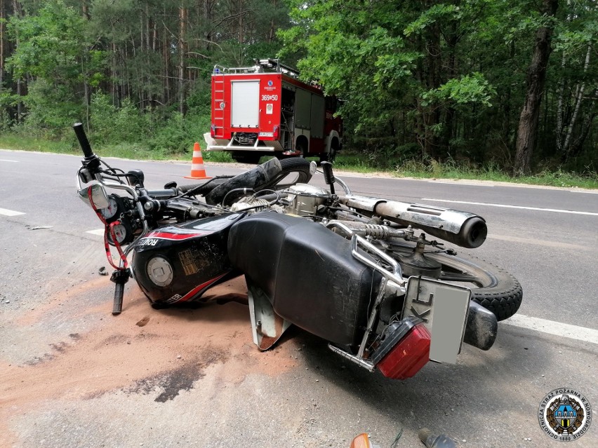 Morgowniki. Wypadek w gminie Nowogród. Motocyklista zderzył się z fordem 
