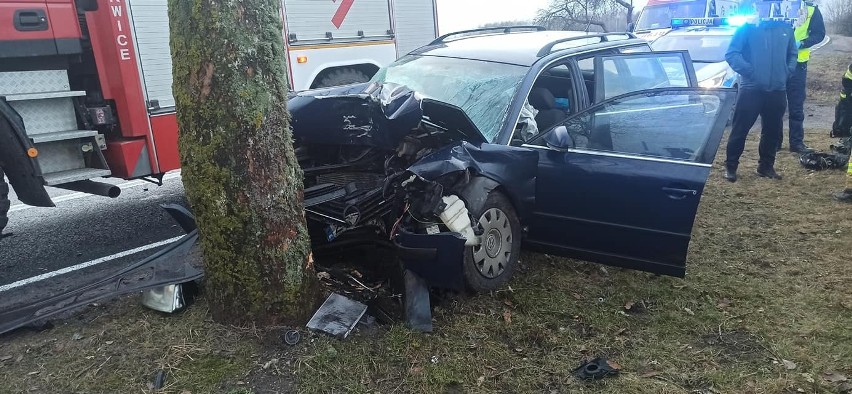 Wypadek w miejscowości Ostropole koło Szczecinka