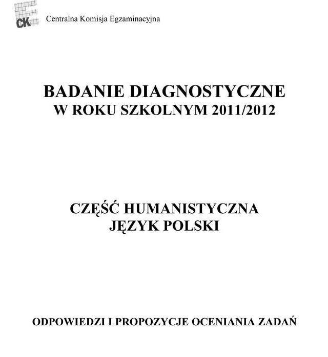 Próbny egzamin gimnazjalny 2012: Język polski - odpowiedzi