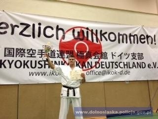 Wrocławski policjant wygrał mistrzostwa Niemiec w karate kyokushin [FOTO]