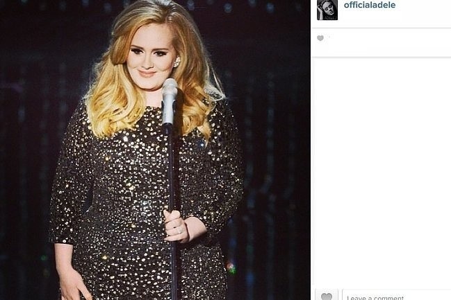 Adele (fot. screen z Instagram.com)