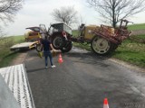 Kolizja na drodze Prószków - Źlinice. Tir zderzył się z ciągnikiem rolniczym. Sprawca ukarany mandatem