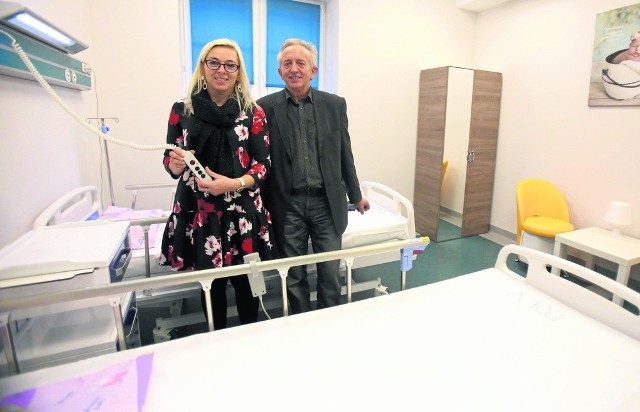 Kornelia Cieśla, dyrektor SS nr 2 w Bytomiu i Antoni Jankowski, pełnomocnik ds. inwestycji szpitala, osobiście nadzorowali każdy element budowy i wyposażenia nowoczesnej porodówki