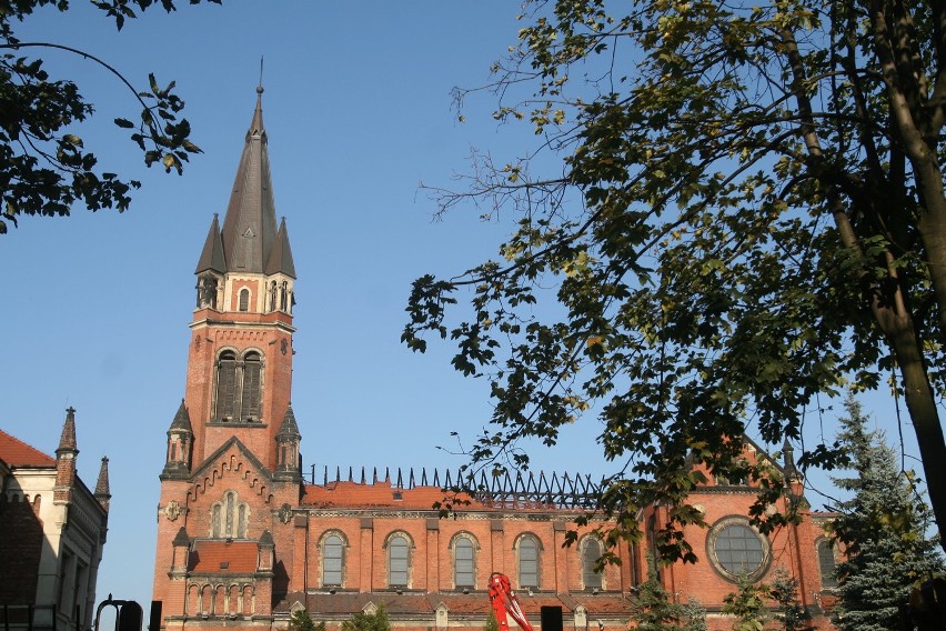 Katedra w Sosnowcu po pożarze