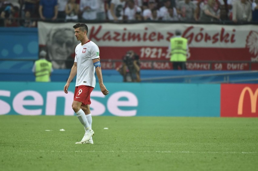 W meczu z Kolumbią Robert Lewandowski oddał dwa celne...