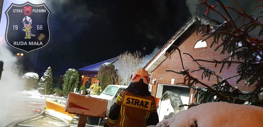 Pożar domu jednorodzinnego w miejscowości Młodocin Mniejszy...