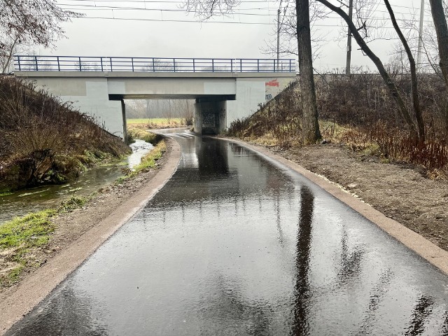 Droga z Kamieńczyc do Biskupic po przebudowie