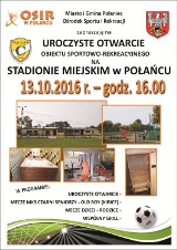 W czwartek oficjalne otwarcie obiektu na Stadionie Miejskim w Połańcu