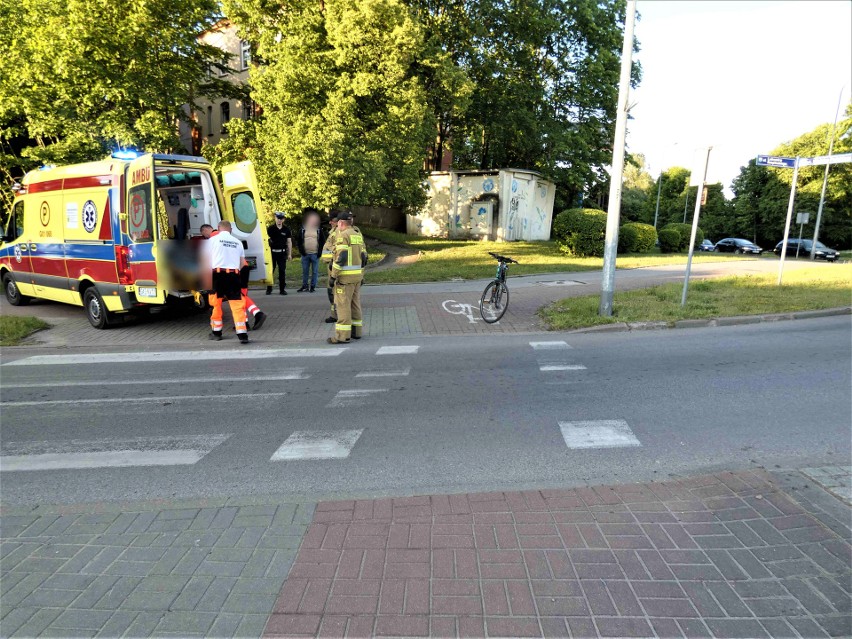 Na ul. Szopińskiego doszło do potrącenia rowerzysty