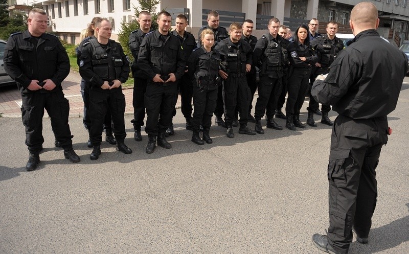 Szkolenie policjantów z Komendy Miejskiej Policji w...