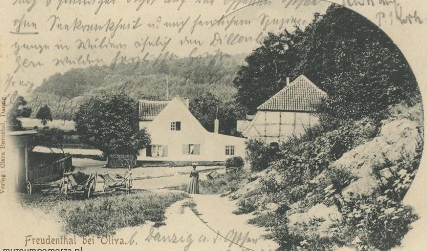 Dom młynarza w Dolinie Radości - pocztówka z 1903 roku.