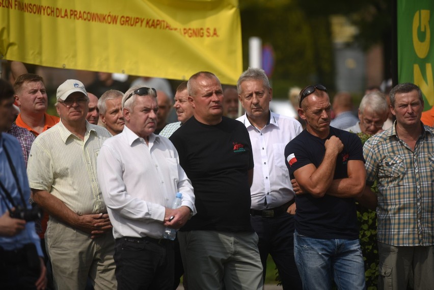 Protest przeciwko sprzedaży kopalni Makoszowy Zabrze