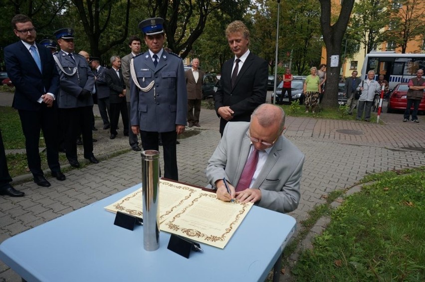 Wmurowanie kamienia węgielnego pod budowę komisariatu w...