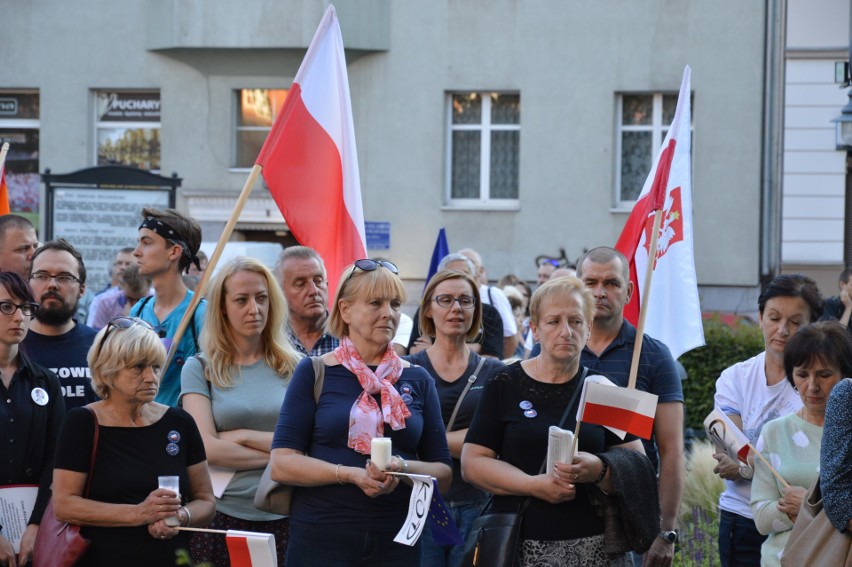 Opole, 3 lipca 2018. Protest w obronie Sądu Najwyższego.