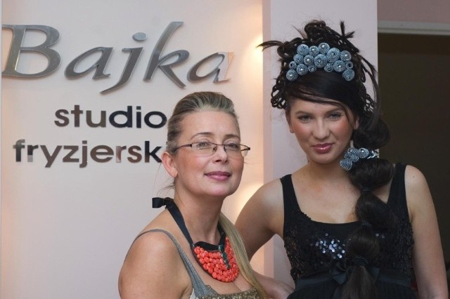 Barbara Marczak ze swoją modelką Anną Kurzawą