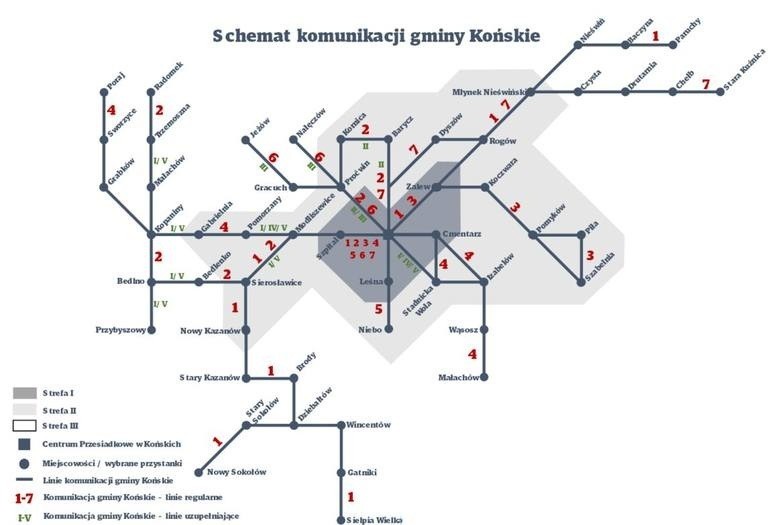 W końcu! W poniedziałek w Końskich rusza komunikacja publiczna. Zobacz trasy. Ile będą kosztować bilety?