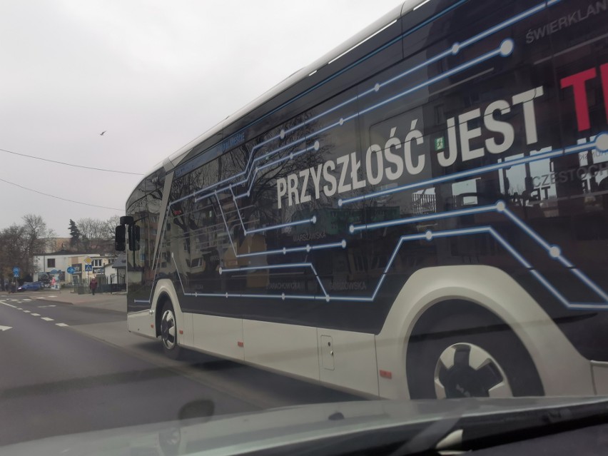 MPK we Włocławku testuje nowy autobus elektryczny marki MAN....