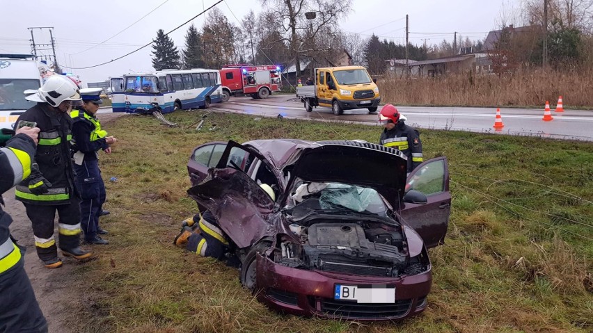 Kierujący skodą 19-latek jadąc z m. Markowszczyzna do m....